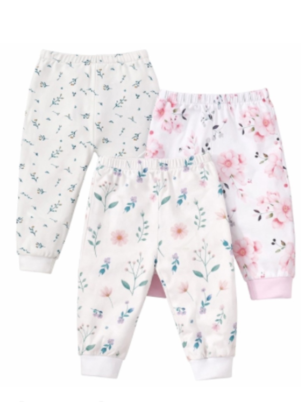littogoose- GardenTrio 3-6m & 2T Joggers 3 pair soft & stretchy